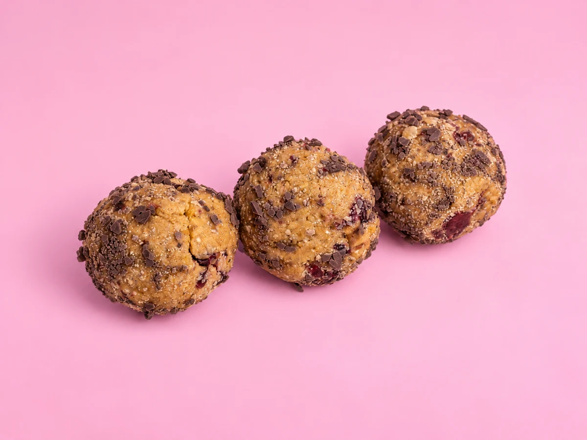 Energy Balls de SIP & FIT con avena y trocitos de chocolate